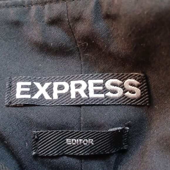 Express Black Wide Leg Pants Size 4L - Picture 2 of 7